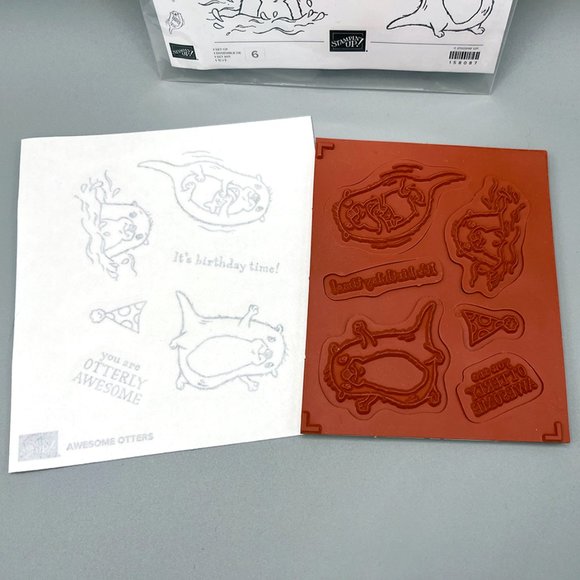 Stampin Up "Awesome Otters" Stamp Set – Birthday, Thank-you, Thanks - Picture 2 of 5